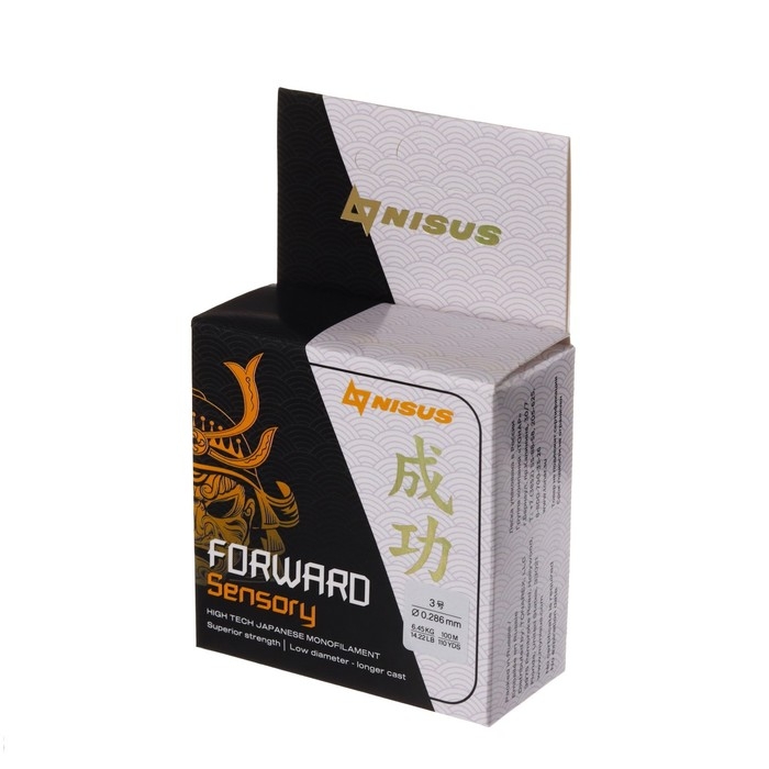 Леска NISUS FORWARD Sensory, диаметр 0.286 мм, тест 6.45 кг, 100 м, прозрачная Леска NISUS FORWARD Sensory, диаметр 0.286 мм, тест 6.45 кг, 100 м, прозрачная