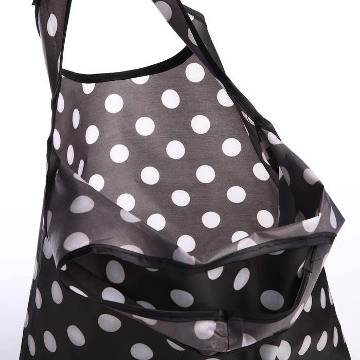 Сумка хозяйственная без застёжки, складная, цвет чёрный Сумка хозяйственная без застёжки, складная, цвет чёрный