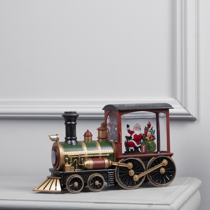 Светодиодная фигура «Паровоз» 30 × 18 × 11 см, пластик, батарейки ААх3 (не в комплекте), USB, свечение тёплое белое Светодиодная фигура «Паровоз» 30 × 18 × 11 см, пластик, батарейки ААх3 (не в комплекте), USB, свечение тёплое белое