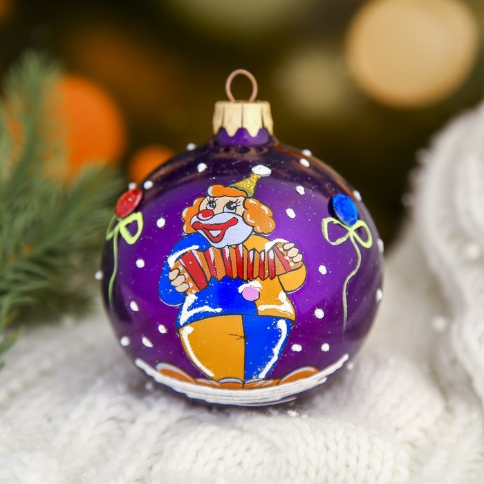 Шар Шар "Клоун с гармошкой" 8 см микс