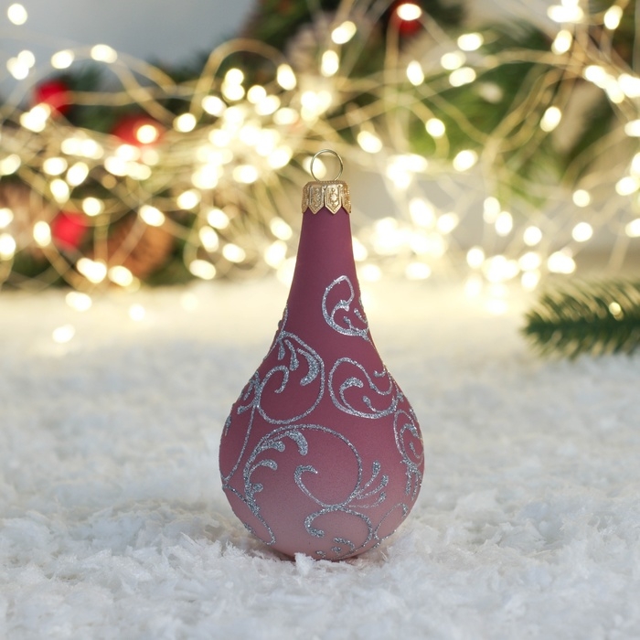 Ёлочная игрушка Ёлочная игрушка "Росинка большая-05" 9,5 см