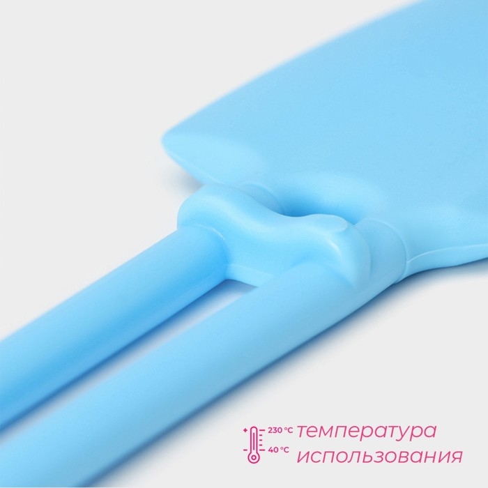 Лопатка Доляна «Дуэт», 27,5×5,5×1 см, цвет голубой Лопатка Доляна «Дуэт», 27,5×5,5×1 см, цвет голубой