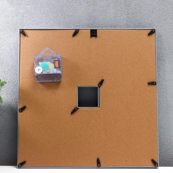 Фоторамка с часами  Фоторамка с часами "Прелесть" 3 фото, серебро