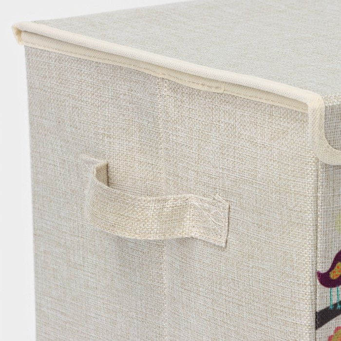 Короб стеллажный для хранения с крышкой «Весна», 29×29×28,5 см Короб стеллажный для хранения с крышкой «Весна», 29×29×28,5 см