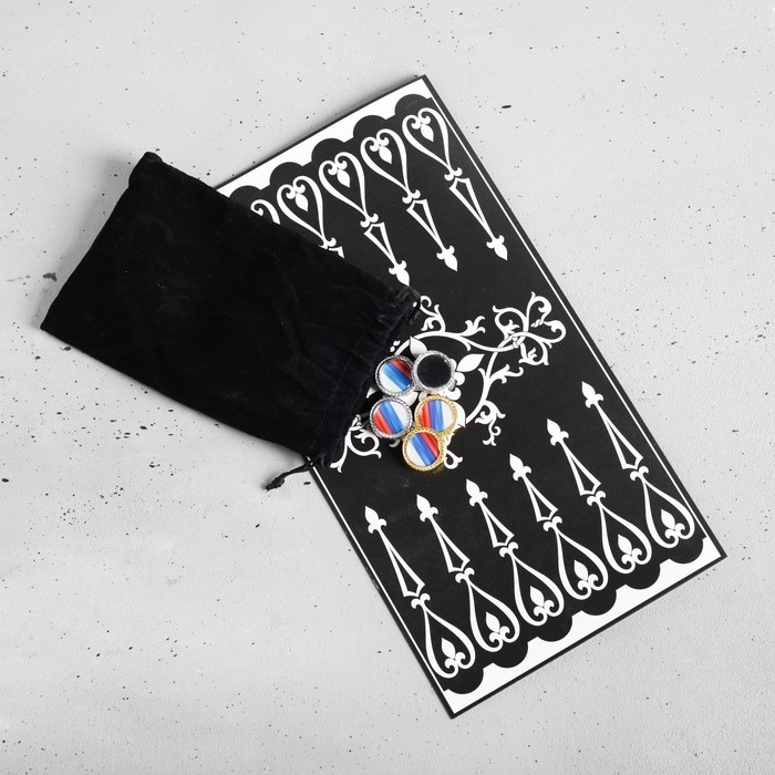 Нарды в мешочке с полем &laquo;Президент&raquo;, 13 х 20 см