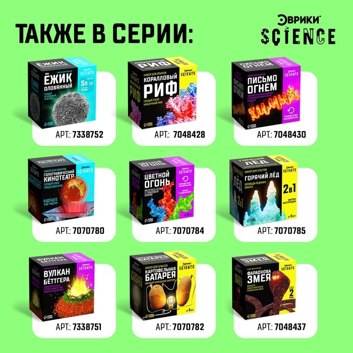 Набор для опытов «Мячик-попрыгунчик» Набор для опытов «Мячик-попрыгунчик»