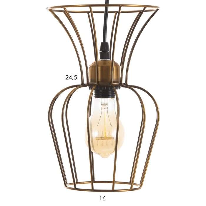 Светильник BayerLux "Фрейя" 3хЕ27 40Вт золото 16х50х23-123см