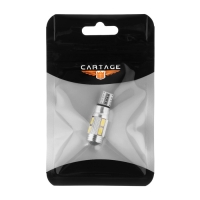 Автолампа светодиодная Cartage, T10, 12 В, 10 SMD, линза