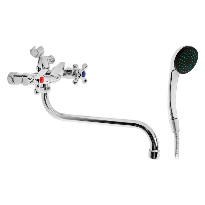 Смеситель для ванны Istok life Standard 0402.417, двухвентильный, с длинным изливом, хром Смеситель для ванны Istok life Standard 0402.417, двухвентильный, с длинным изливом, хром