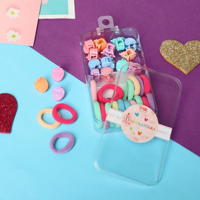 Набор для волос Набор для волос "Непоседа" (35 шт) клубничка