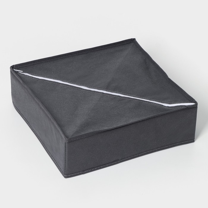 Органайзер для хранения белья Доляна «Смарт», 24 ячейки, 32×32×10 см, цвет серый Органайзер для хранения белья Доляна «Смарт», 24 ячейки, 32×32×10 см, цвет серый