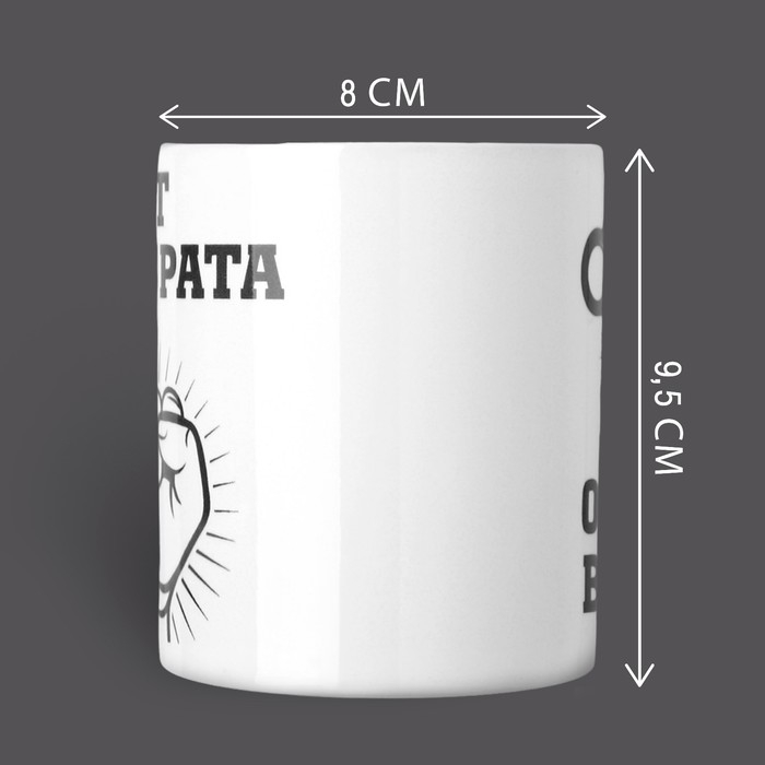 Кружка керамическая «Брат за брата», 320 мл, цвет белый Кружка керамическая «Брат за брата», 320 мл, цвет белый