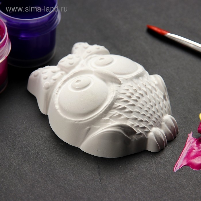 Фигура для раскраски Фигура для раскраски "Сова" 9х7см