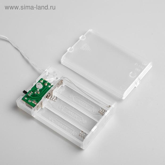 Гирлянда «Нить» 4 м, IP20, прозрачная нить, 40 LED, 2 режима, батарейки AAх3 (нет в комплекте) , свечение фиолетовое Гирлянда «Нить» 4 м, IP20, прозрачная нить, 40 LED, 2 режима, батарейки AAх3 (нет в комплекте) , свечение фиолетовое