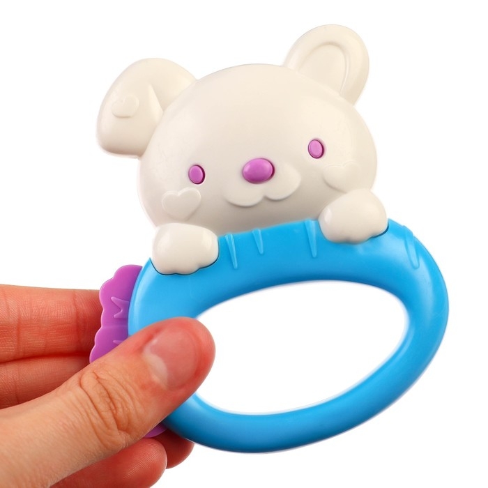 Погремушка «Собачка» с эластичными элементами, цвет МИКС, Крошка Я Погремушка «Собачка» с эластичными элементами, цвет МИКС, Крошка Я