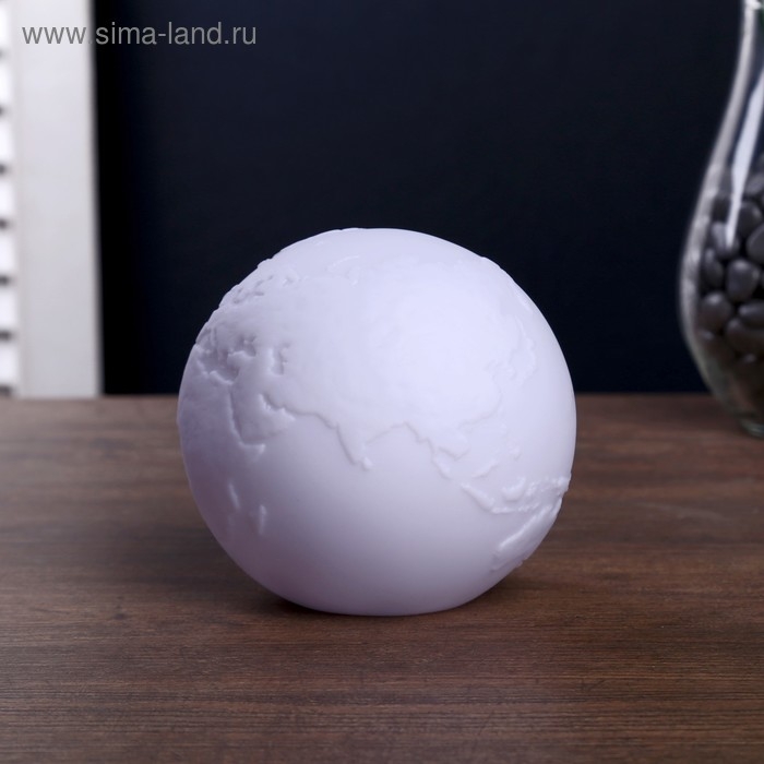 Ночник Ночник "Планета" LED батарейки LR14 белый 8,5х8,5х9 см RISALUX