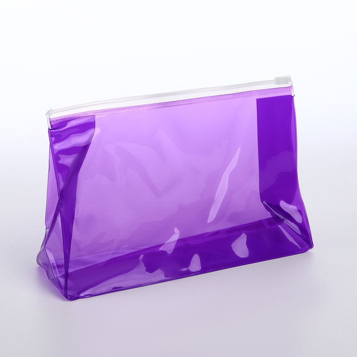 Косметичка с застёжкой зип-лок, цвет фиолетовый Косметичка с застёжкой зип-лок, цвет фиолетовый