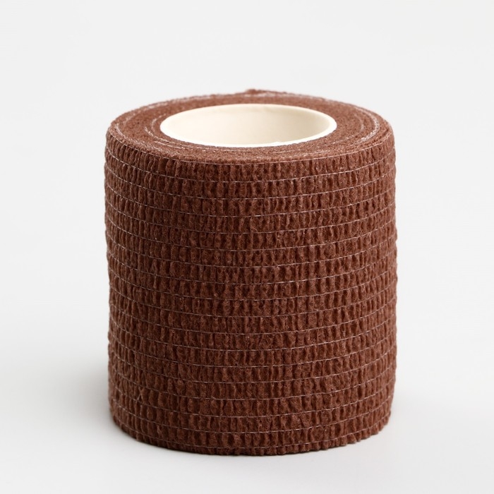 Бинт самофиксирующийся с горькой пропиткой, 5 см, макс. растяжимость 4,5 м, коричневый Бинт самофиксирующийся с горькой пропиткой, 5 см, макс. растяжимость 4,5 м, коричневый