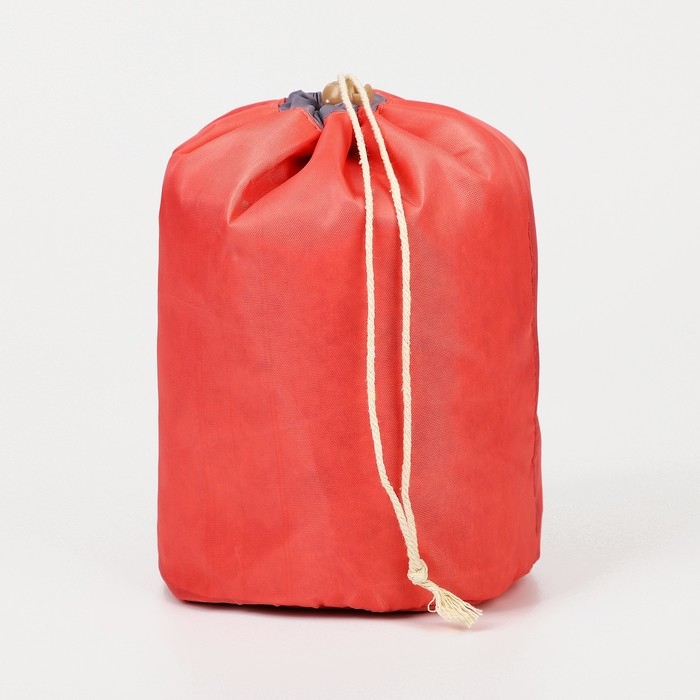 Косметичка на шнурке, с кошельком, цвет красный Косметичка на шнурке, с кошельком, цвет красный