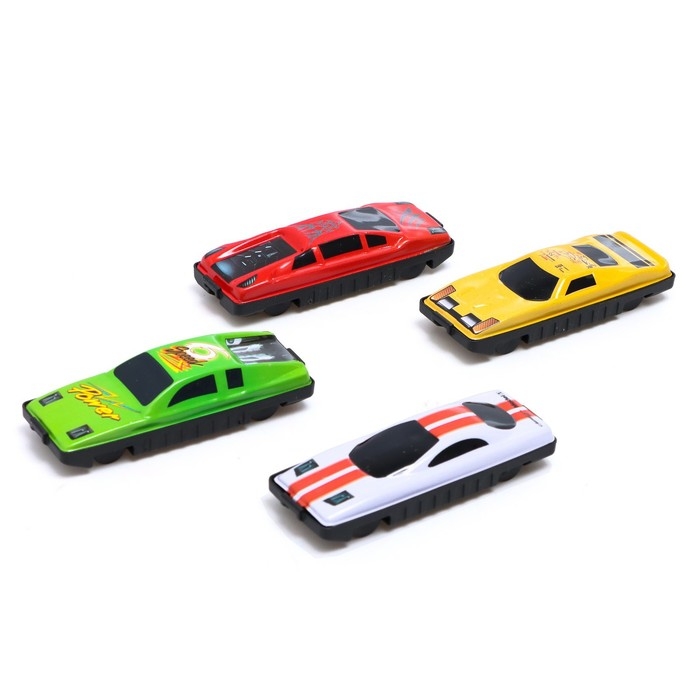Набор металлических машин «Гонка», 4 шт., цвета МИКС Набор металлических машин «Гонка», 4 шт., цвета МИКС