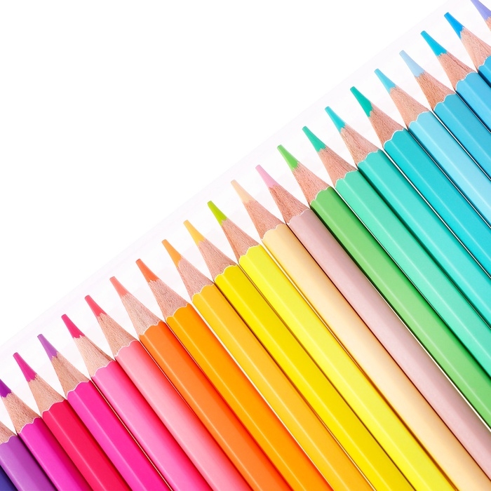 Карандаши 24 цвета в картонной коробке, треугольные, деревянные, Пастель МИКС Карандаши 24 цвета в картонной коробке, треугольные, деревянные, Пастель МИКС