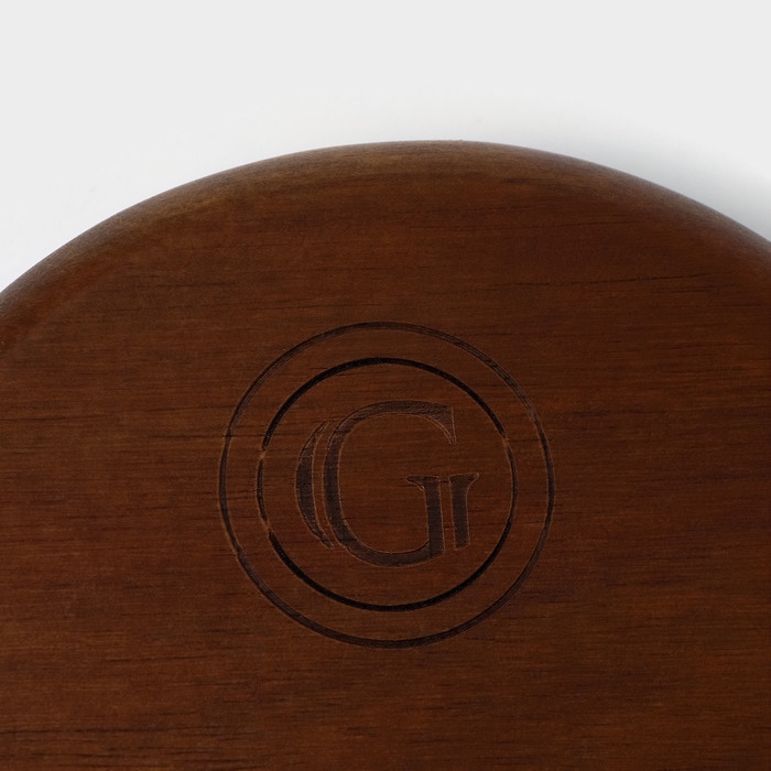 Подставка под ложку, 11,5×13,5×2,5 см, акация Подставка под ложку, 11,5×13,5×2,5 см, акация