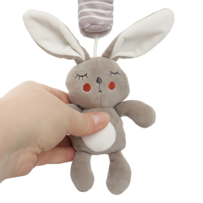 Подвеска - погремушка «Зайка Бонни», пищит, шуршит, на кроватку, коляску, Крошка Я Подвеска - погремушка «Зайка Бонни», пищит, шуршит, на кроватку, коляску, Крошка Я