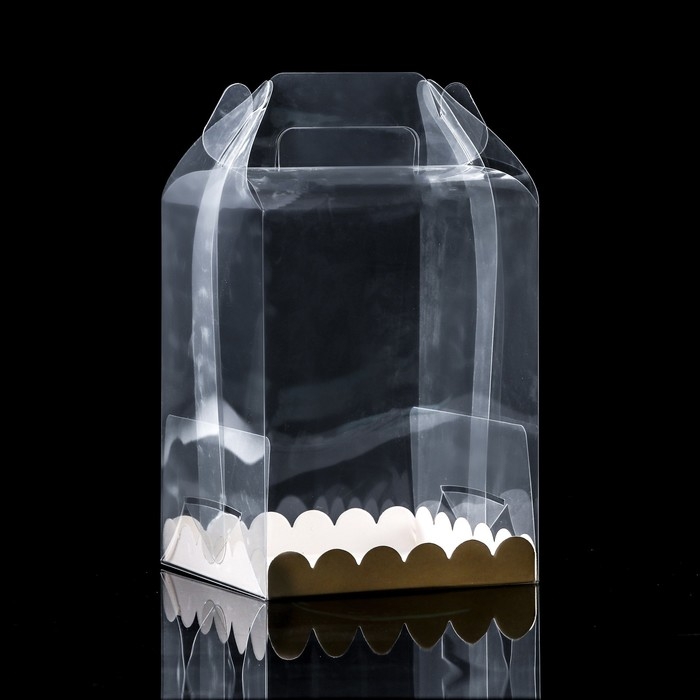 PVC Коробка для бенто-торта 14 х 14 х 18 см PVC Коробка для бенто-торта 14 х 14 х 18 см