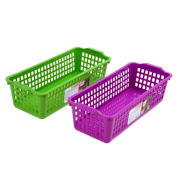 Корзина для хранения, 31,2×13×8,5 см, цвет МИКС Корзина для хранения, 31,2×13×8,5 см, цвет МИКС