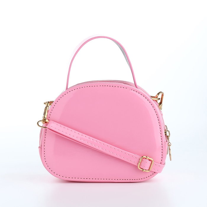 Сумка детская для девочки на молнии «Выбражулька», цвет розовый