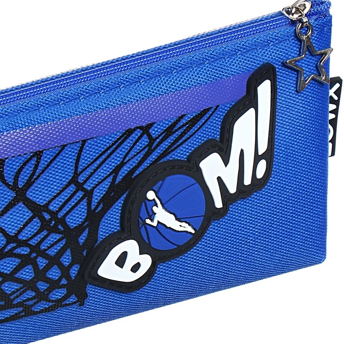 Пенал школьный на молнии Пенал школьный на молнии "Баскетбол", микс