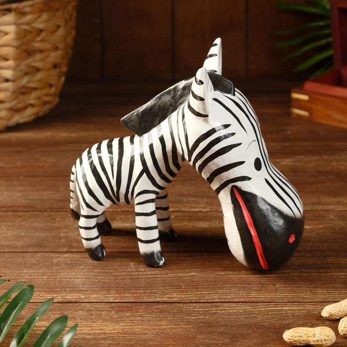 Сувенир дерево  Сувенир дерево "Зебра-головастик" 23х21х21 см