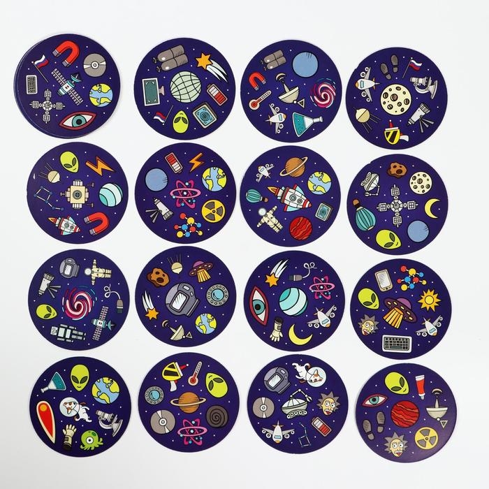 Настольная игра на реакцию и внимание «Дуббль. Космос», 20 карт, 5+ Настольная игра на реакцию и внимание «Дуббль. Космос», 20 карт, 5+