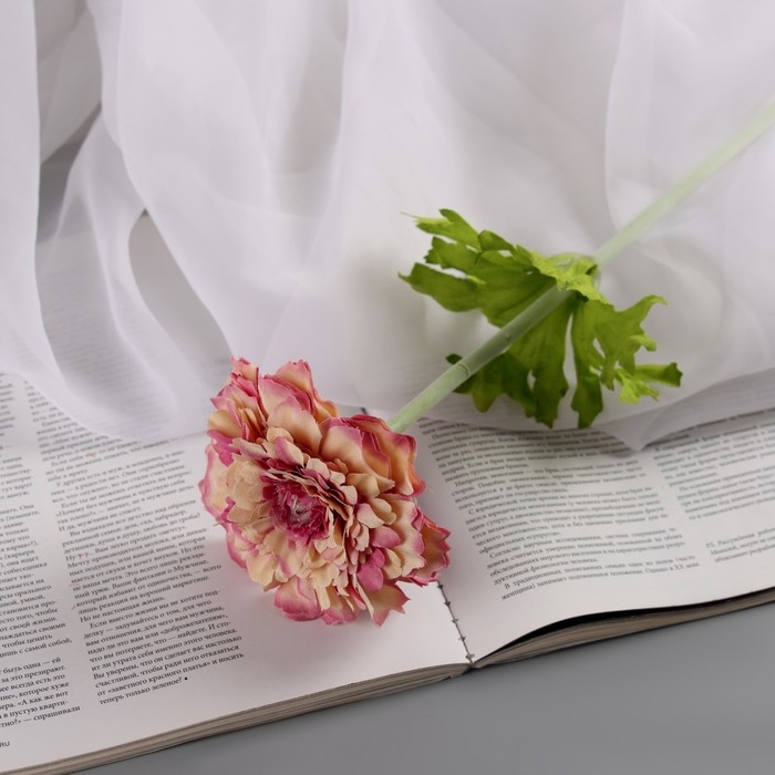 Цветы искусственные  Цветы искусственные "Хризантема люкс" d-9 см, 50 см, сиреневый