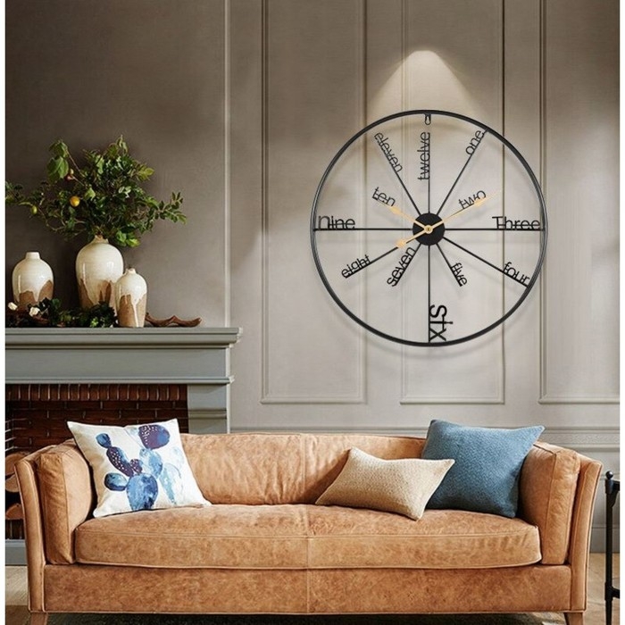 Часы настенные, серия: Лофт, Часы настенные, серия: Лофт, "Пул", бесшумные, d-59 см