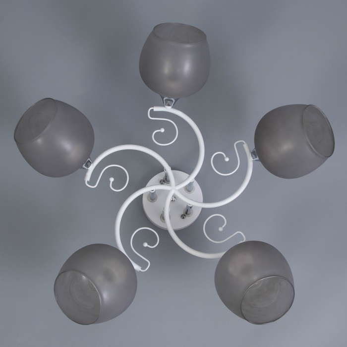 Люстра Люстра "Либи" 5х60Вт Е27 Белый 60х60х24см