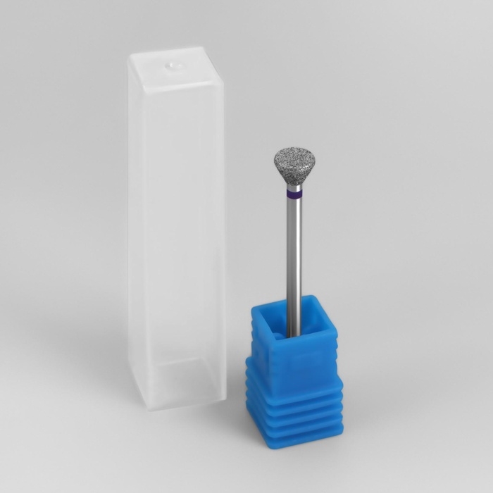 Фреза алмазная для педикюра, средняя зернистость, 6×4 мм, в пластиковом футляре Фреза алмазная для педикюра, средняя зернистость, 6×4 мм, в пластиковом футляре