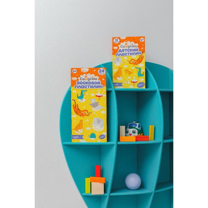 Пластилин мягкий (восковой) Calligrata, 24 цвета, 360 г Пластилин мягкий (восковой) Calligrata, 24 цвета, 360 г
