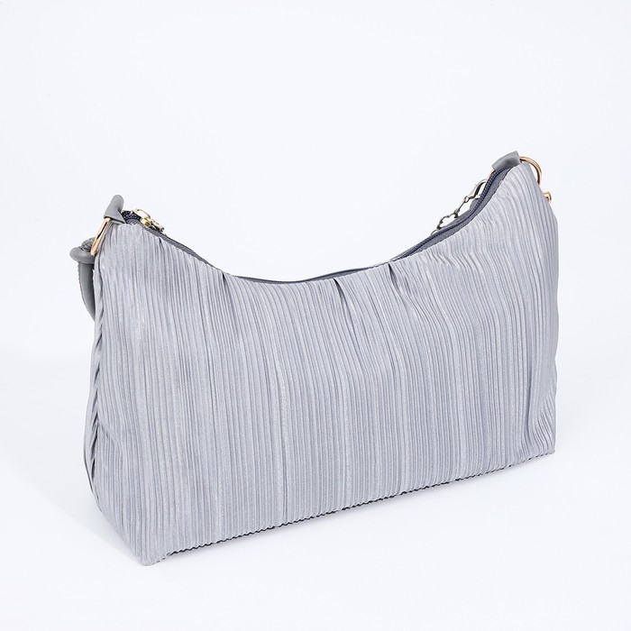 Сумка-багет на молнии, цвет серый Сумка-багет на молнии, цвет серый