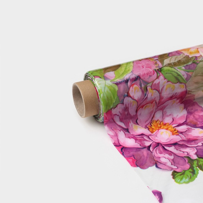 Клеёнка на стол Доляна «Сад», ширина 137 см, толщина 0,08 мм, рулон 30 метров Клеёнка на стол Доляна «Сад», ширина 137 см, толщина 0,08 мм, рулон 30 метров