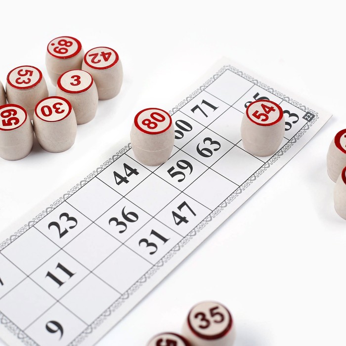 Лото русское, деревянное Лото русское, деревянное "Застолье", настольная игра, с бочонками