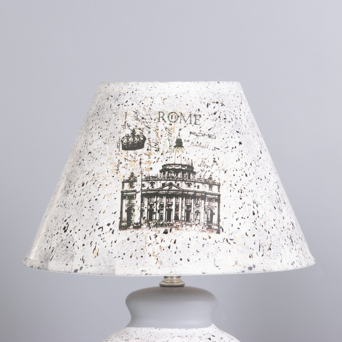 Лампа настольная керамика  Лампа настольная керамика "Римская империя" Е14 220В 39х25х25 см RISALUX