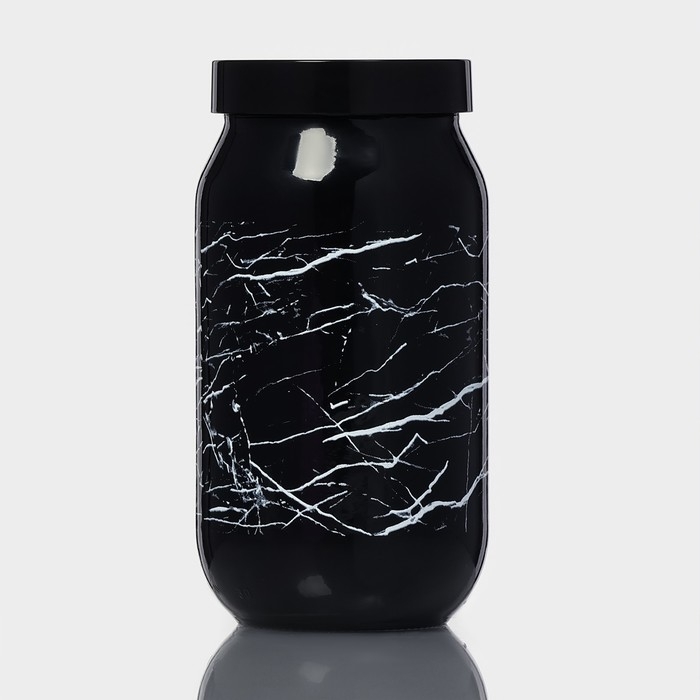 Банка стеклянная для сыпучих продуктов «Марбл», 1 л Банка стеклянная для сыпучих продуктов «Марбл», 1 л