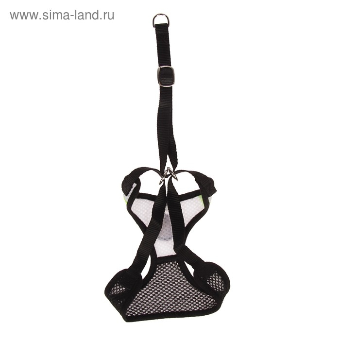 Шлейка регулируемая дышащая, светоотражающая, размер L, (ОГ 44-64 см, ОШ 40-60 см), чёрная Шлейка регулируемая дышащая, светоотражающая, размер L, (ОГ 44-64 см, ОШ 40-60 см), чёрная