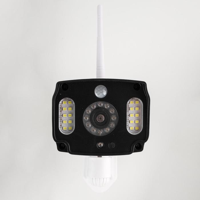 Фонарь-муляж камеры видеонаблюдения аккумуляторный, 4 режима, солнечная батарея, 7.5 х 8 см Фонарь-муляж камеры видеонаблюдения аккумуляторный, 4 режима, солнечная батарея, 7.5 х 8 см