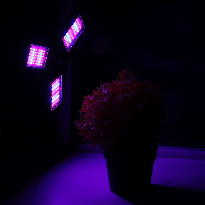 Фитолампа светодиодная, Е27, 22 Вт, 108 Led, 265 В, складная, биколорная Фитолампа светодиодная, Е27, 22 Вт, 108 Led, 265 В, складная, биколорная