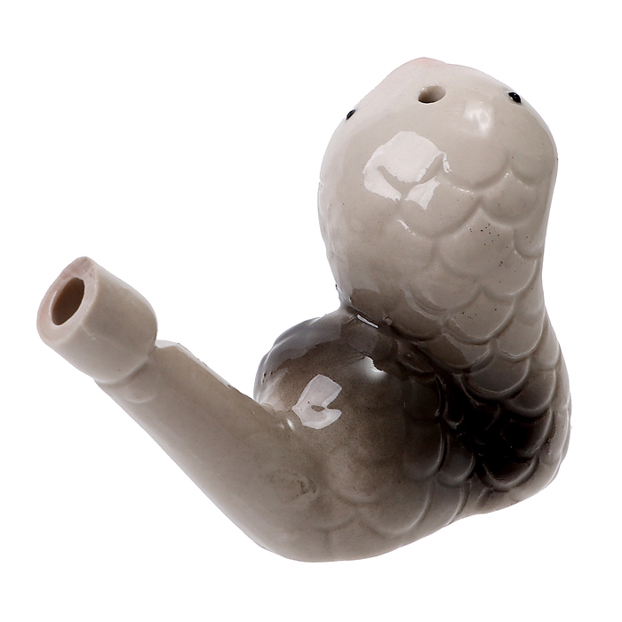 Свистулька керамическая «Чёрная змея», 3,5 × 7,5 × 5,5 см Свистулька керамическая «Чёрная змея», 3,5 × 7,5 × 5,5 см