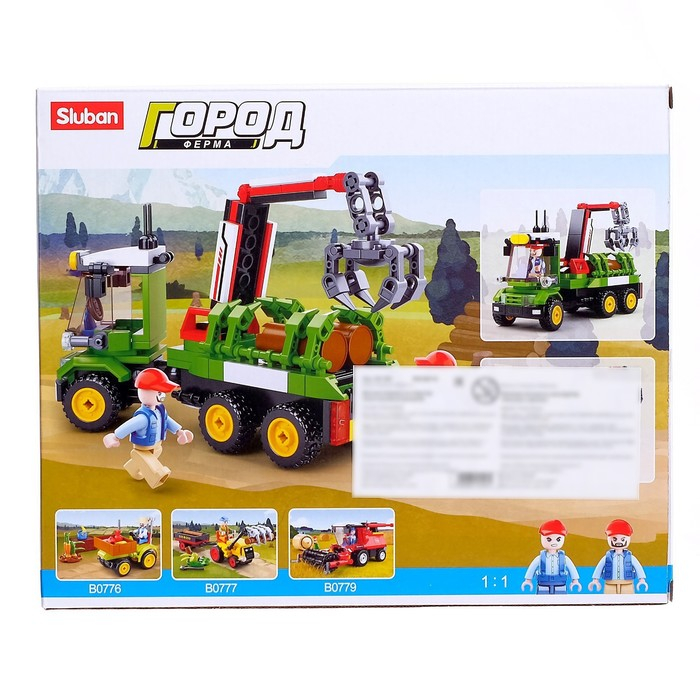 Конструктор Город «Лесозаготовочная машина», 209 деталей Конструктор Город «Лесозаготовочная машина», 209 деталей