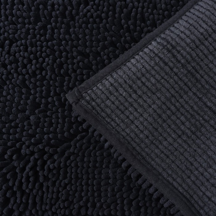 Коврик для дома LaDо́m, букли, плотность 1400 г, 50×80 см, цвет графитовый Коврик для дома LaDо́m, букли, плотность 1400 г, 50×80 см, цвет графитовый
