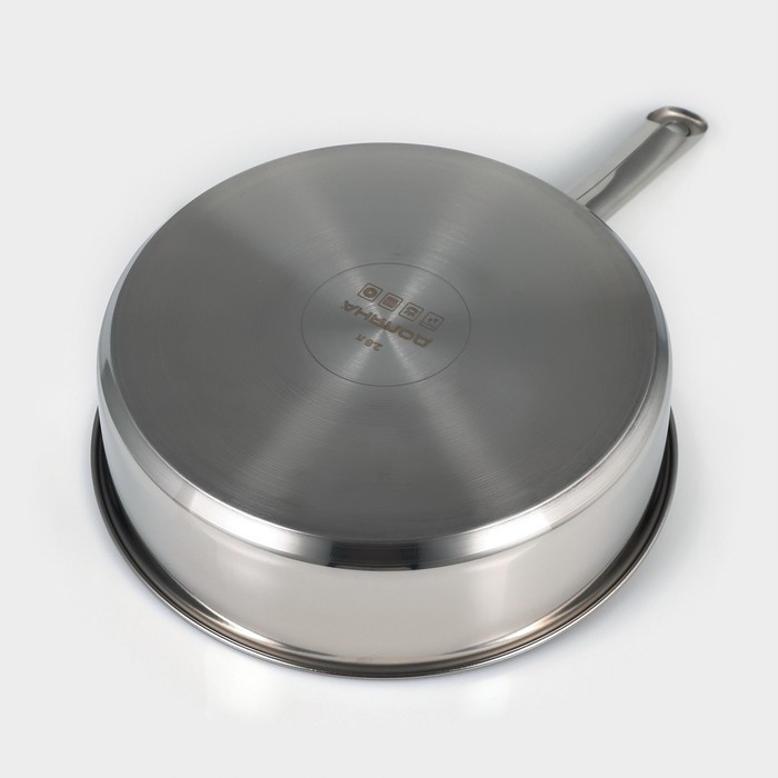 Кастрюля - сотейник Доляна «Грейт», 2.8 л, d=24, капсульное дно, индукция Кастрюля - сотейник Доляна «Грейт», 2.8 л, d=24, капсульное дно, индукция